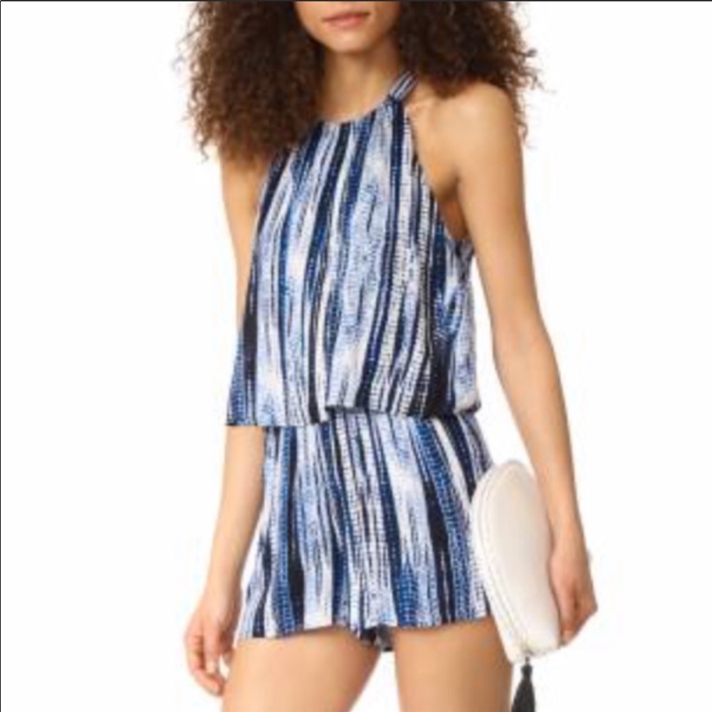 Size XS Cupcakes and Cashmere Blue & White Romper